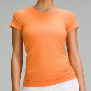 Orange swiftly tech Lululemon shirt